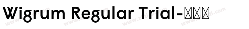 Wigrum Regular Trial字体转换